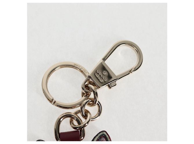 Chaveiro GUCCI GG Supreme Yuko Higuchi PVC Bege Auth 127738M - vista 3