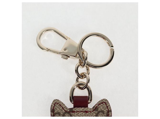 Chaveiro GUCCI GG Supreme Yuko Higuchi PVC Bege Auth 127738M - vista 7