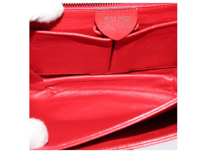 Céline Borsa a Spalla CELINE in Pelle Rossa Dorata Auth yk18689 Rosso D'oro - vista 10