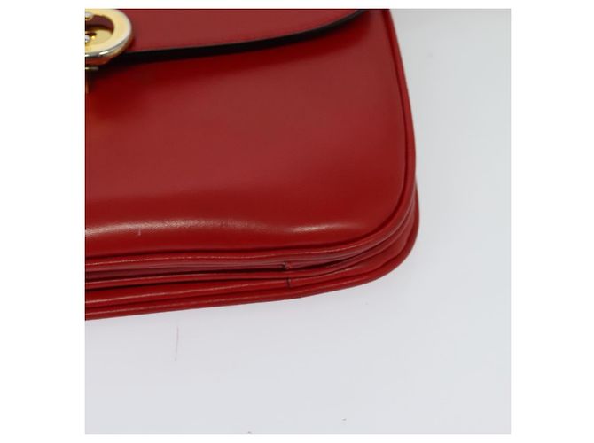Céline Borsa a Spalla CELINE in Pelle Rossa Dorata Auth yk18689 Rosso D'oro - vista 15