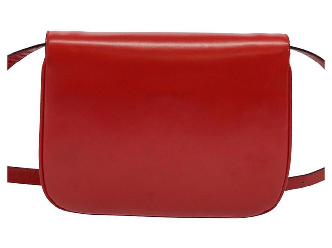 Céline Borsa a Spalla CELINE in Pelle Rossa Dorata Auth yk18689 Rosso D'oro - vista 2