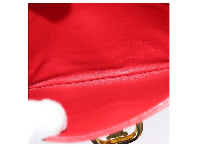 Céline Borsa a Spalla CELINE in Pelle Rossa Dorata Auth yk18689 Rosso D'oro - vista 22