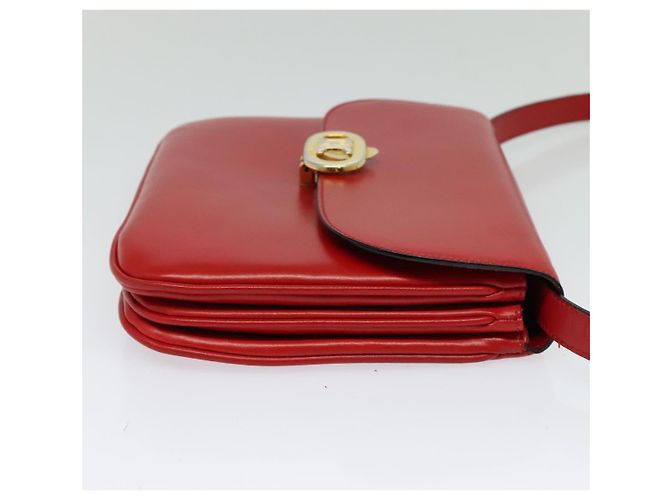 Céline Borsa a Spalla CELINE in Pelle Rossa Dorata Auth yk18689 Rosso D'oro - vista 4
