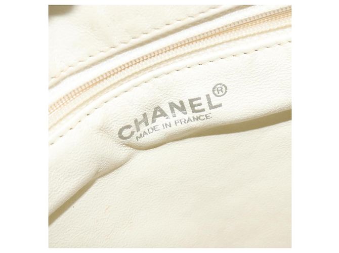 Borsa Boston in tela bianca CC Auth 115293 della linea sportiva CHANEL Bianco - vista 10