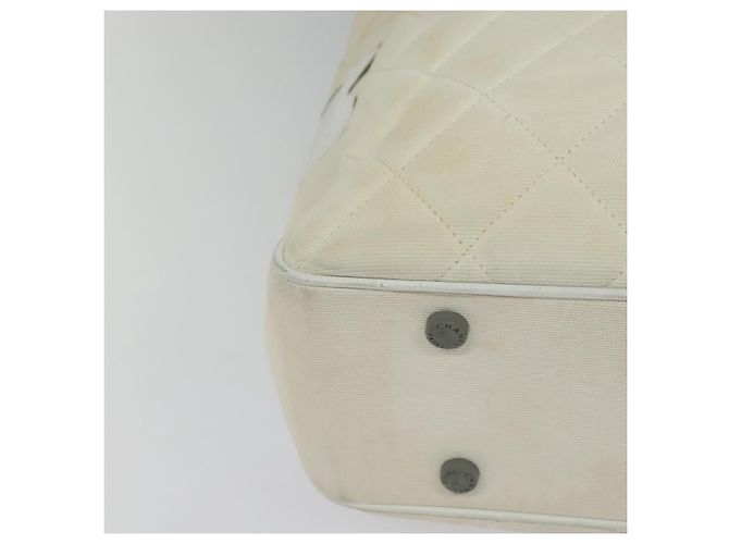 Borsa Boston in tela bianca CC Auth 115293 della linea sportiva CHANEL Bianco - vista 15