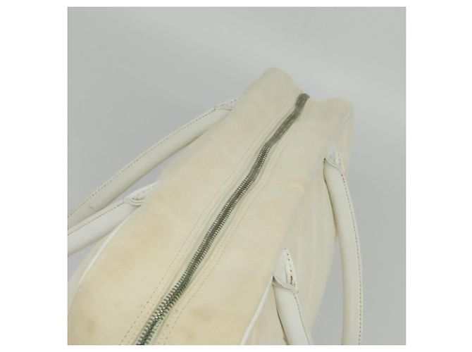 Borsa Boston in tela bianca CC Auth 115293 della linea sportiva CHANEL Bianco - vista 6
