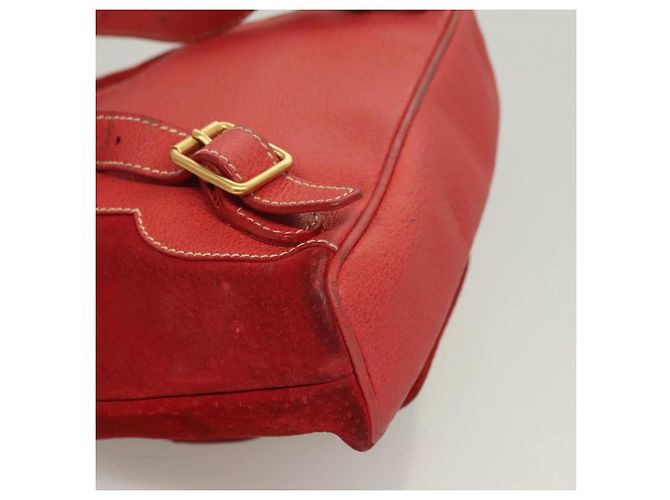 Bamboo Zaino GUCCI in pelle scamosciata rossa e oro 003 1956 0030 Auth 129916 Rosso D'oro - vista 15