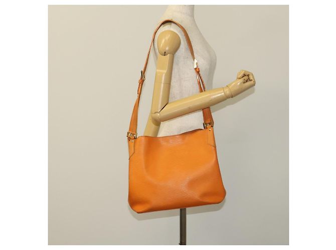 LOUIS VUITTON Borsa a Spalla Epi Mandala MM Arancione Mandarino M5889H LV Auth 129904 Grigio - vista 21