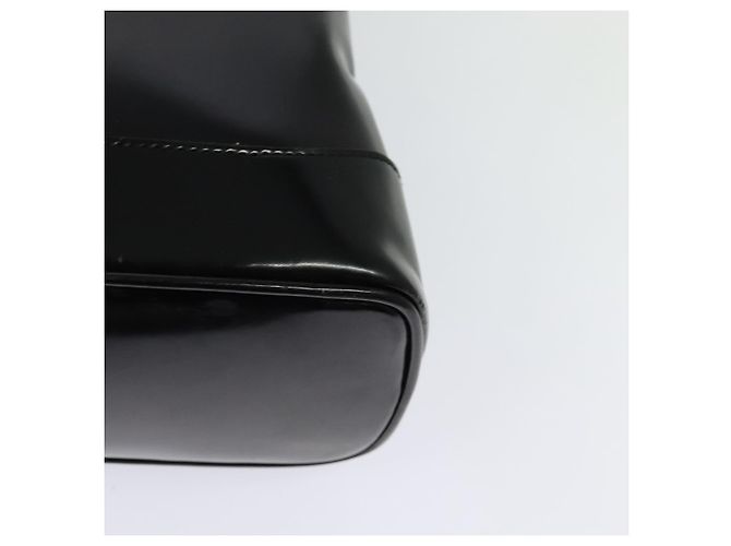 Borsa a Spalla GUCCI Bamboo Smalto Nero Oro Auth bs26920 D'oro - vista 13