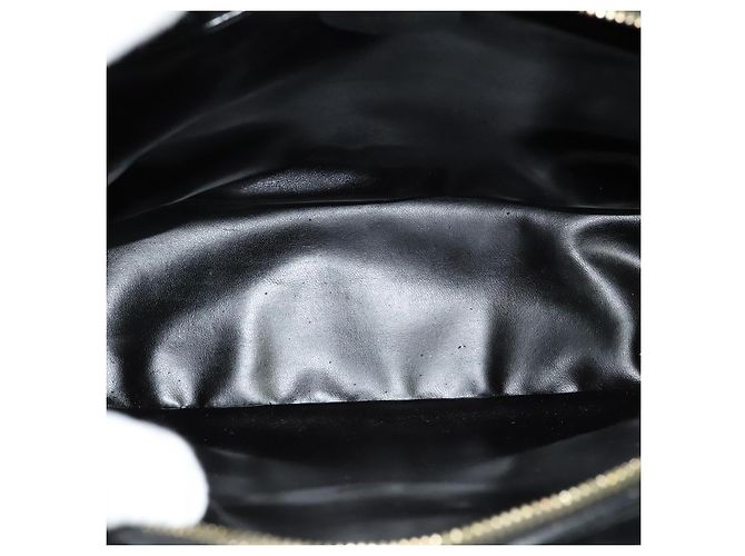 Borsa a Spalla GUCCI Bamboo Smalto Nero Oro Auth bs26920 D'oro - vista 16