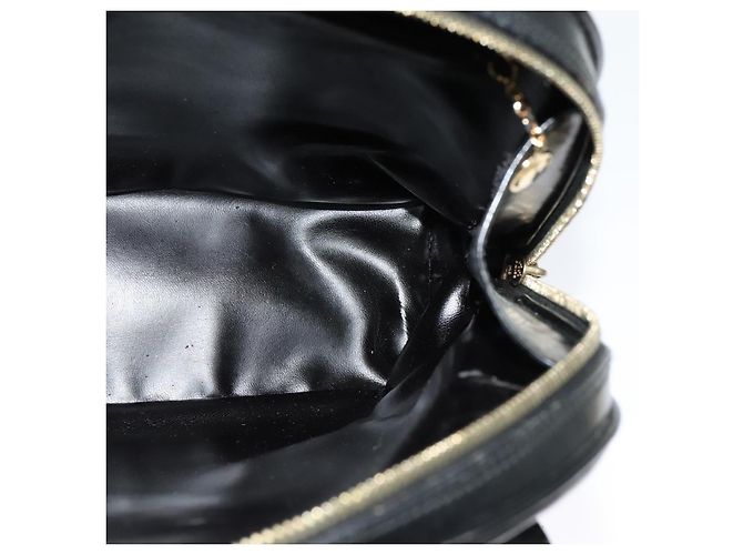 Borsa a Spalla GUCCI Bamboo Smalto Nero Oro Auth bs26920 D'oro - vista 17