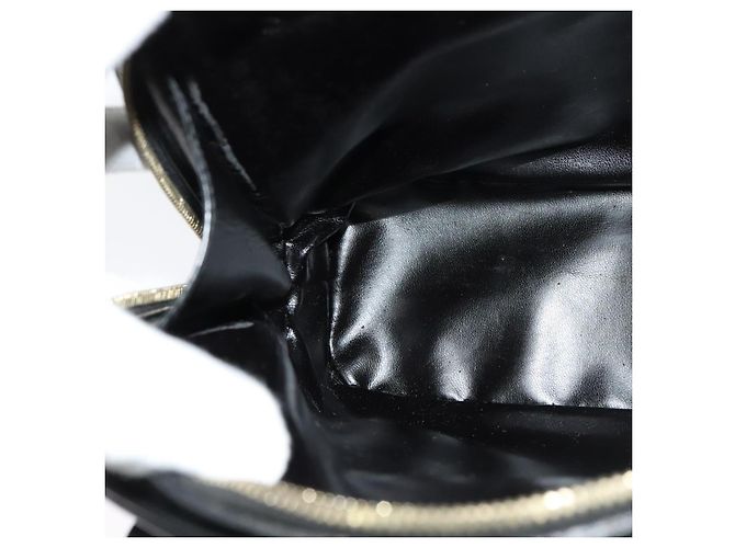 Borsa a Spalla GUCCI Bamboo Smalto Nero Oro Auth bs26920 D'oro - vista 18