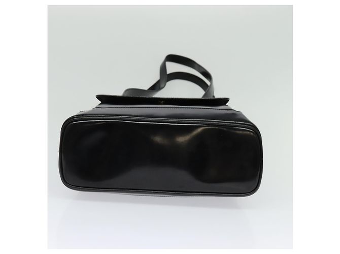 Borsa a Spalla GUCCI Bamboo Smalto Nero Oro Auth bs26920 D'oro - vista 9