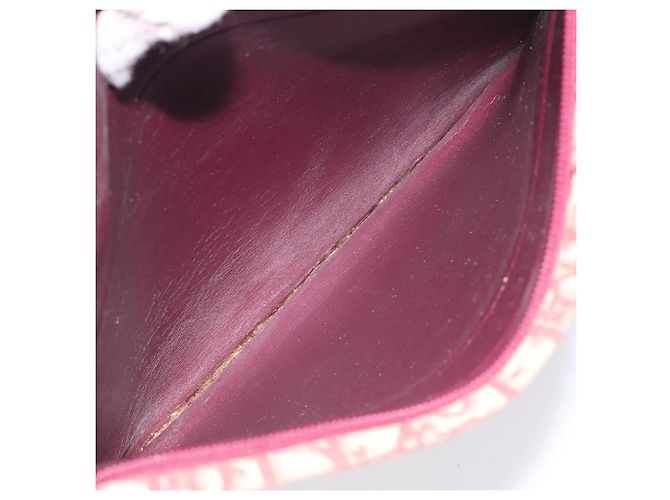 Borsa a spalla in tela Trotter Christian Dior rossa oro Auth BA3780 Rosso D'oro - vista 17