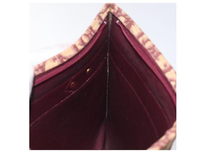 Borsa a spalla in tela Trotter Christian Dior rossa oro Auth BA3780 Rosso D'oro - vista 19