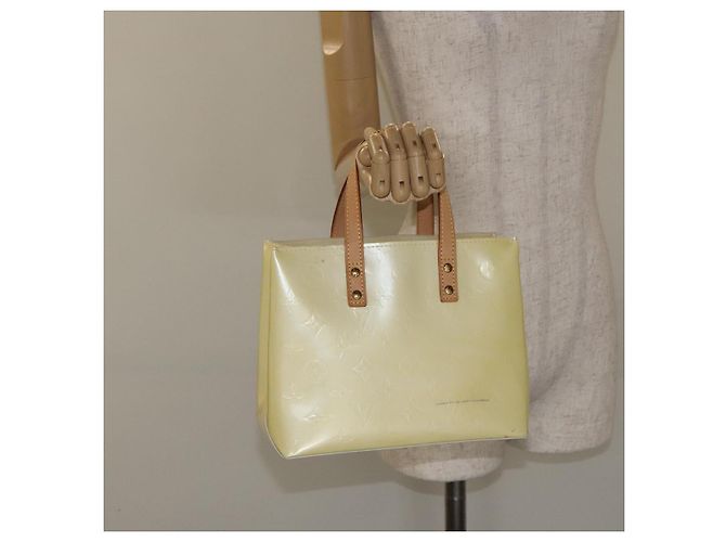 LOUIS VUITTON Monogram Vernis Reade PM Borsa a Mano Perle M91336 LV Auth ep9403 - vista 22