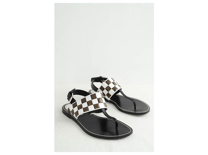 Louis Vuitton Sandali in pelle Nero - vista 3