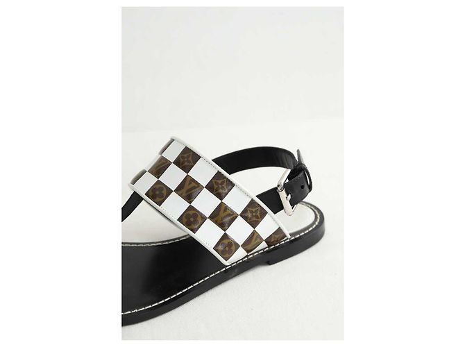 Louis Vuitton Sandali in pelle Nero - vista 5