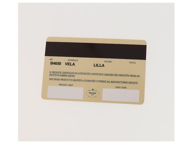 Zaino PRADA in nylon rosa argento Auth fm4758 - vista 12