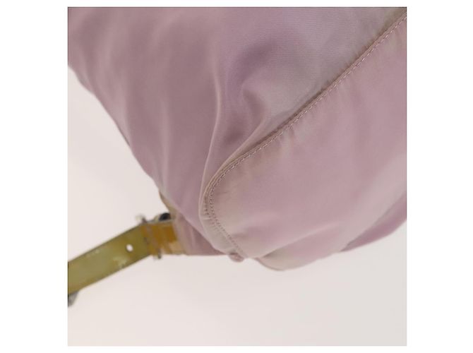 Zaino PRADA in nylon rosa argento Auth fm4758 - vista 19