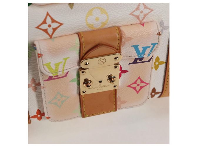 LOUIS VUITTON Keepall 45 Tasche Monogram Multicolor Weiß M92641 LV Auth 126488V - Ansicht 21