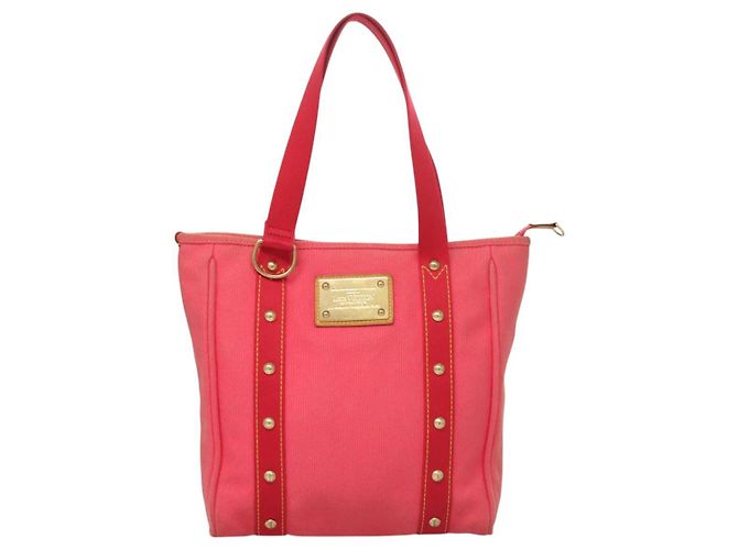 LOUIS VUITTON Antigua Cabas MM Borsa Tote Rosa M40085 LV Auth 129032 - vista 13