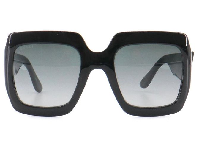 GUCCI - Occhiali da sole Gucci in plastica nera Nero - vista 2