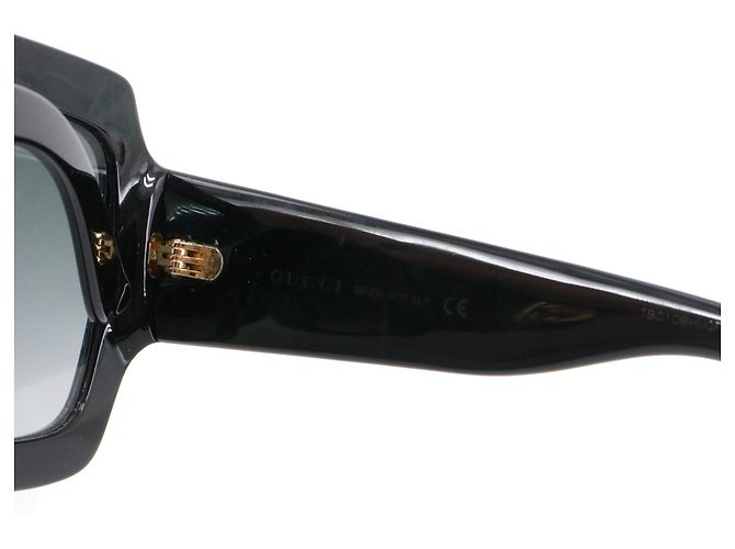 GUCCI - Occhiali da sole Gucci in plastica nera Nero - vista 5