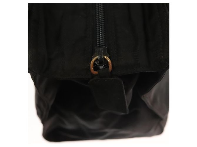 PRADA Borsa a mano in nylon nero e oro Auth bs27856 D'oro - vista 10