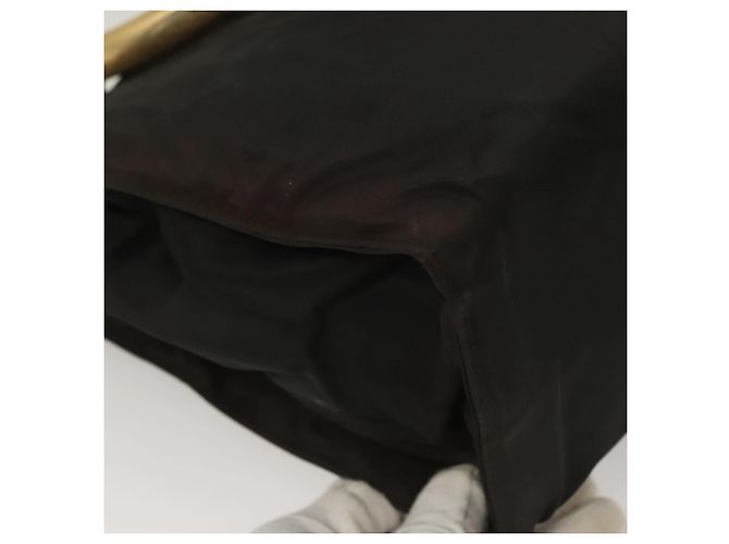 PRADA Borsa a mano in nylon nero e oro Auth bs27856 D'oro - vista 15
