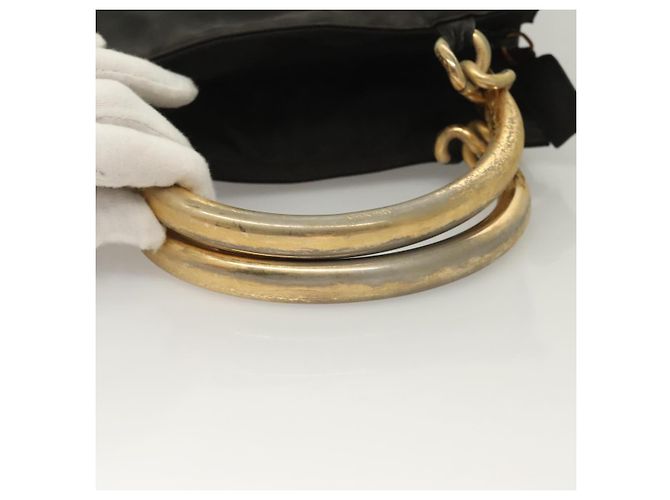 PRADA Borsa a mano in nylon nero e oro Auth bs27856 D'oro - vista 7