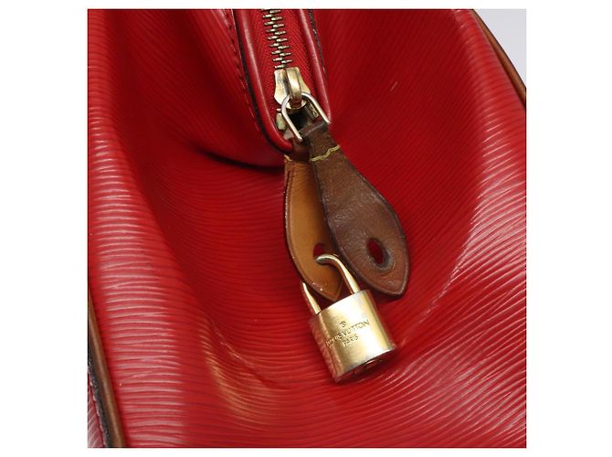 LOUIS VUITTON Borsa a Mano Epi Dock PM Rossa M93246 LV Auth 129848 Rosso - vista 18