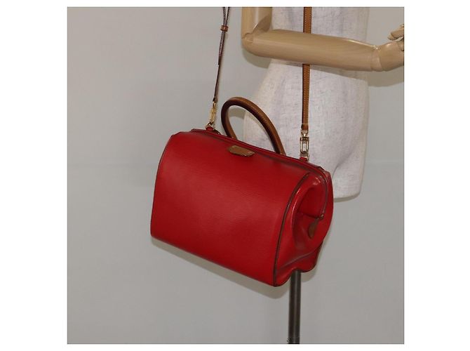 LOUIS VUITTON Borsa a Mano Epi Dock PM Rossa M93246 LV Auth 129848 Rosso - vista 24