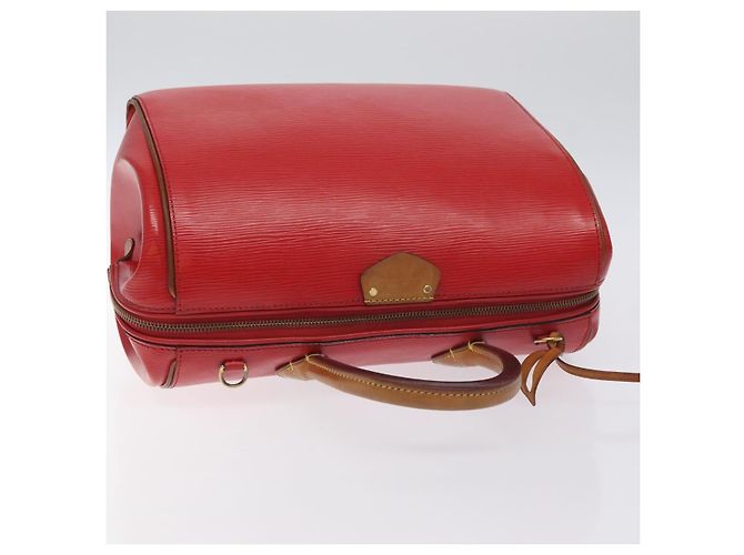 LOUIS VUITTON Borsa a Mano Epi Dock PM Rossa M93246 LV Auth 129848 Rosso - vista 6