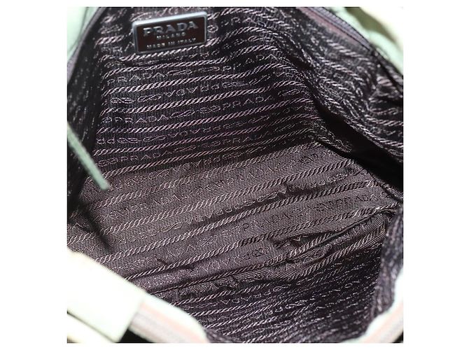 PRADA Tote Bag aus Nylon Beige Silber Authentisch bs27846 - Ansicht 11