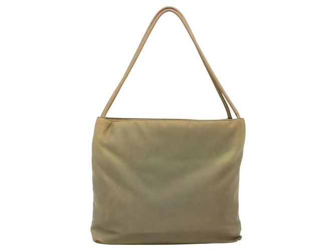 PRADA Tote Bag aus Nylon Beige Silber Authentisch bs27846 - Ansicht 2