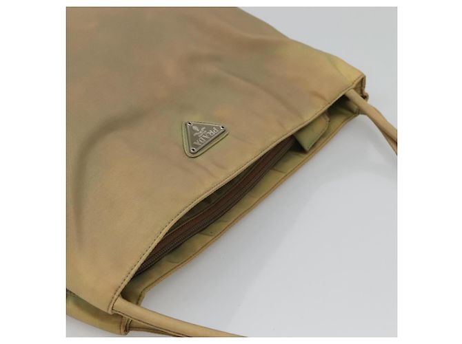 PRADA Tote Bag aus Nylon Beige Silber Authentisch bs27846 - Ansicht 6