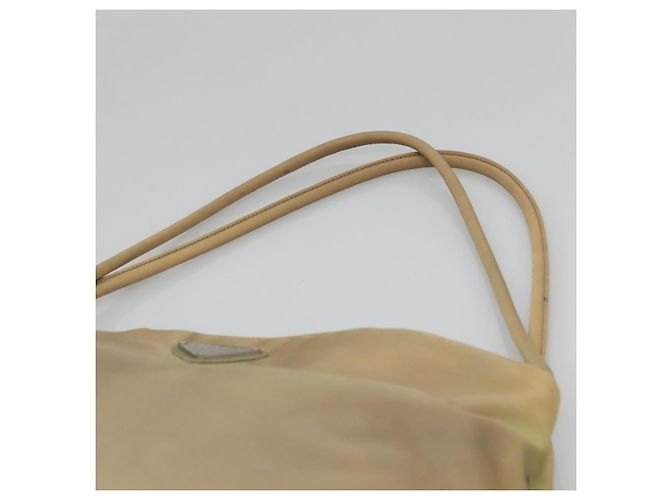 PRADA Tote Bag aus Nylon Beige Silber Authentisch bs27846 - Ansicht 8