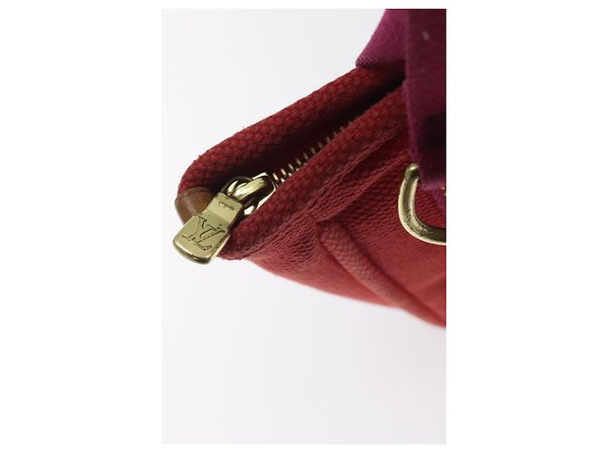LOUIS VUITTON Antigua Cabas PM Borsa Tote Canvas Rossa M40037 LV Auth ep9539 Rosso - vista 10