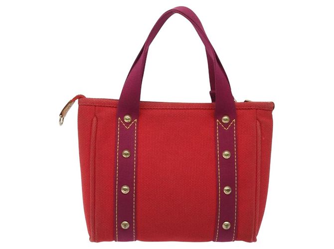 LOUIS VUITTON Antigua Cabas PM Borsa Tote Canvas Rossa M40037 LV Auth ep9539 Rosso - vista 2