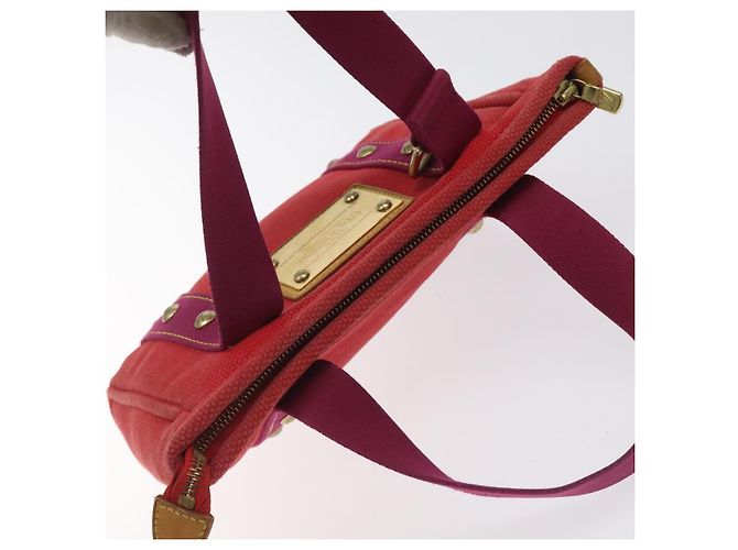 LOUIS VUITTON Antigua Cabas PM Borsa Tote Canvas Rossa M40037 LV Auth ep9539 Rosso - vista 6