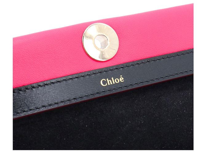 CHLOÉ - Borsa a spalla Chloé Penélope in pelle rosa liscia - vista 9