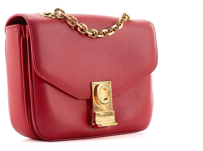 Céline CELINE - Borsa a spalla C Bag Celine in pelle liscia rossa Rosso - vista 2