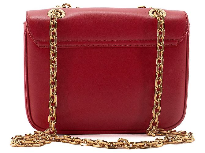 Céline CELINE - Borsa a spalla C Bag Celine in pelle liscia rossa Rosso - vista 3