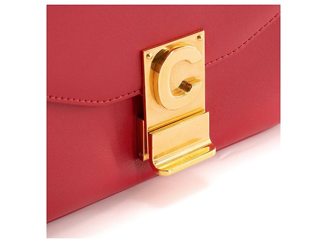 Céline CELINE - Borsa a spalla C Bag Celine in pelle liscia rossa Rosso - vista 5