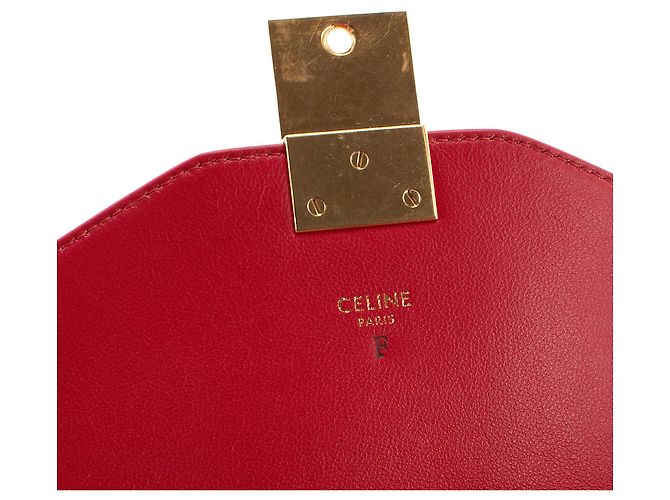 Céline CELINE - Borsa a spalla C Bag Celine in pelle liscia rossa Rosso - vista 6
