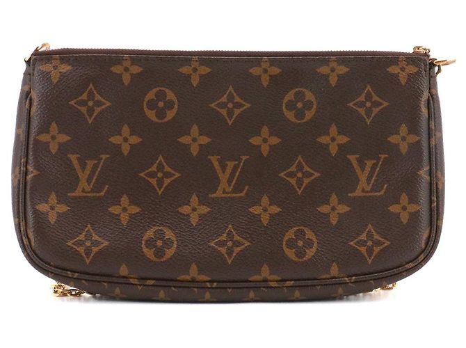 LOUIS VUITTON - Borsa a tracolla Multi pochettes accessori Louis Vuitton in tela monogrammata Marrone - vista 3