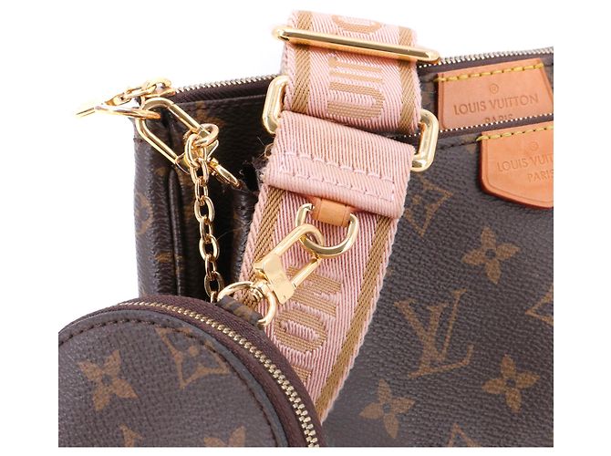 LOUIS VUITTON - Borsa a tracolla Multi pochettes accessori Louis Vuitton in tela monogrammata Marrone - vista 6