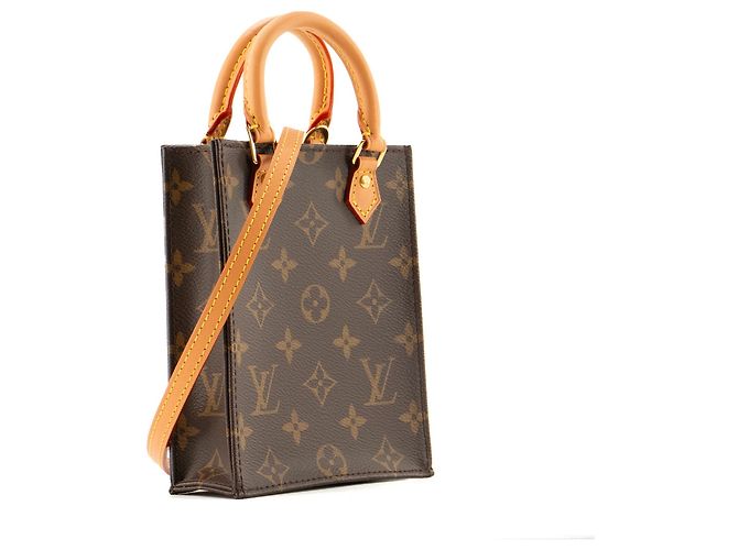 LOUIS VUITTON - Bolsa de ombro Cabas Plat PM Louis Vuitton em lona monogramada Marrom - vista 2