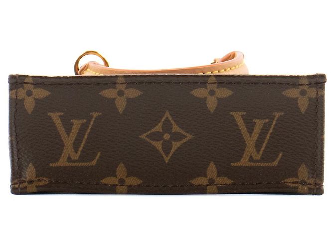 LOUIS VUITTON - Bolsa de ombro Cabas Plat PM Louis Vuitton em lona monogramada Marrom - vista 4
